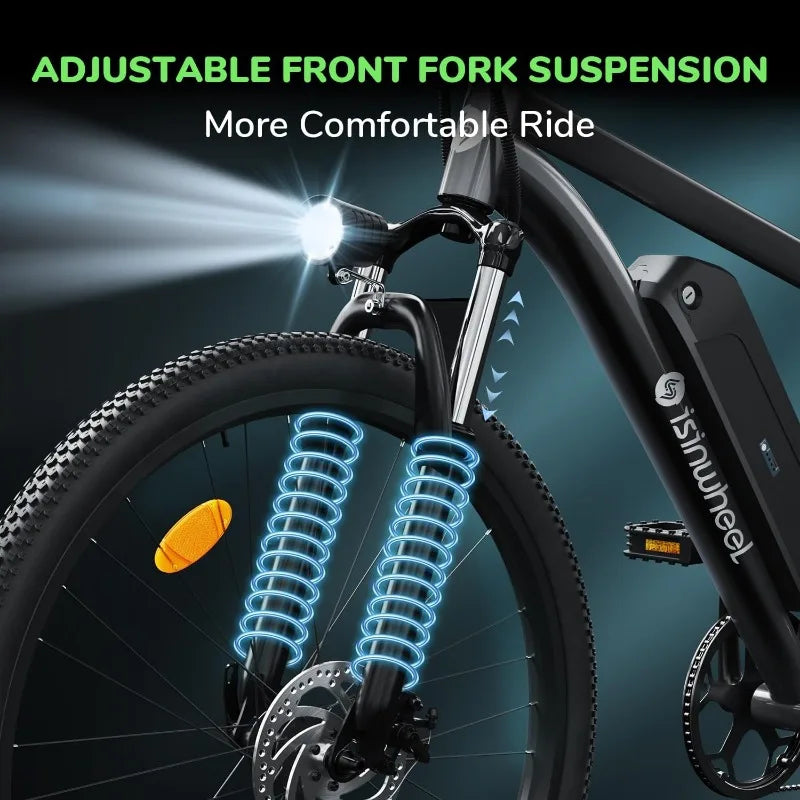 Hign Concerned M10 Electric Bike 500W 20 MPH 55 Mile Range