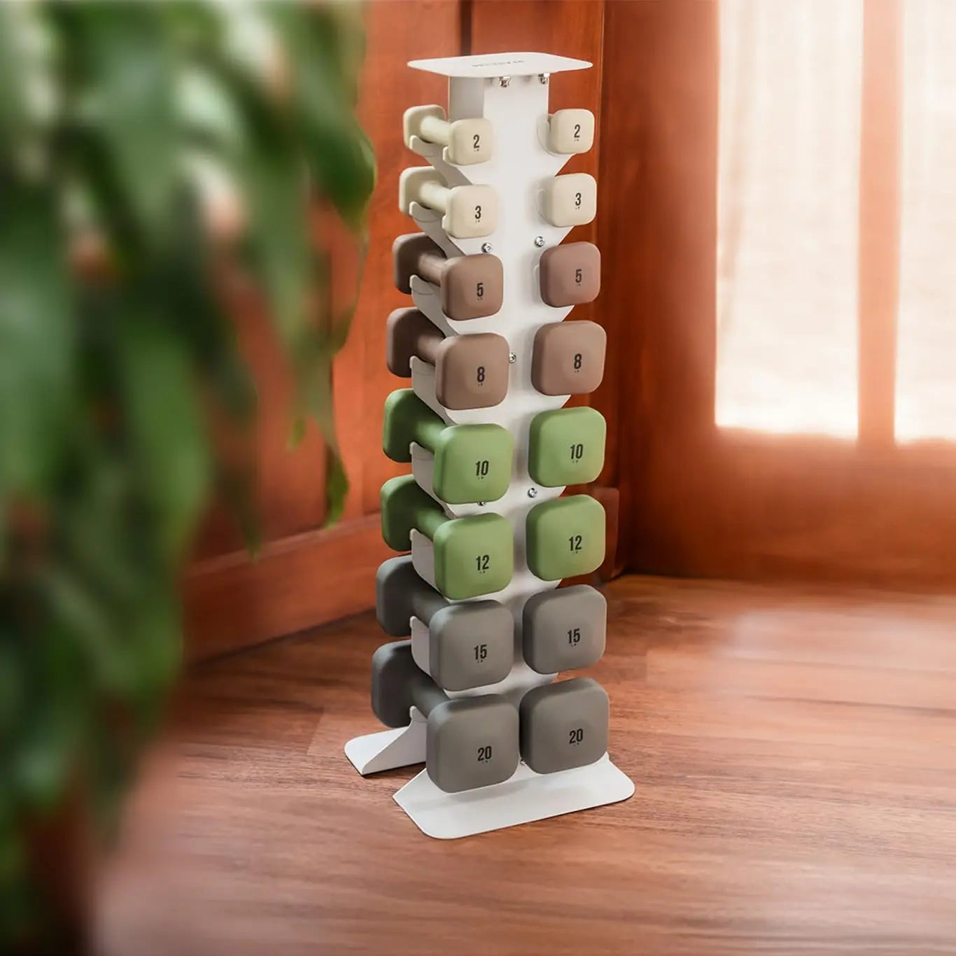 Anti Slip Thick Handle Dumbbells Square Free Weights for Home Workouts and Weightlifting Non Slip Grip Fitness Equipment