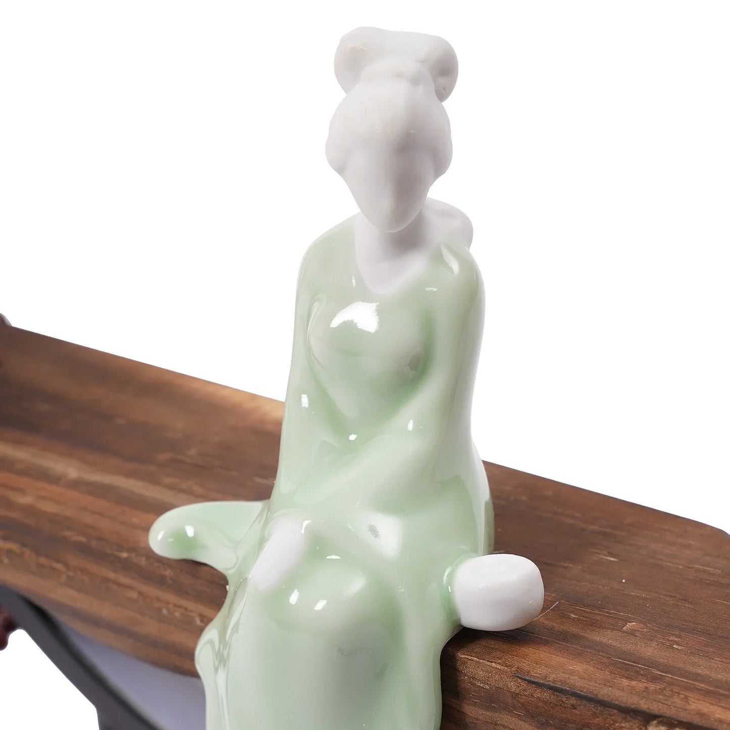 Bymaocar LED Reverse Flow Incense Burner With Blooming Floral & Smoke Waterfall Design, Creative Decor for Living Room & Office