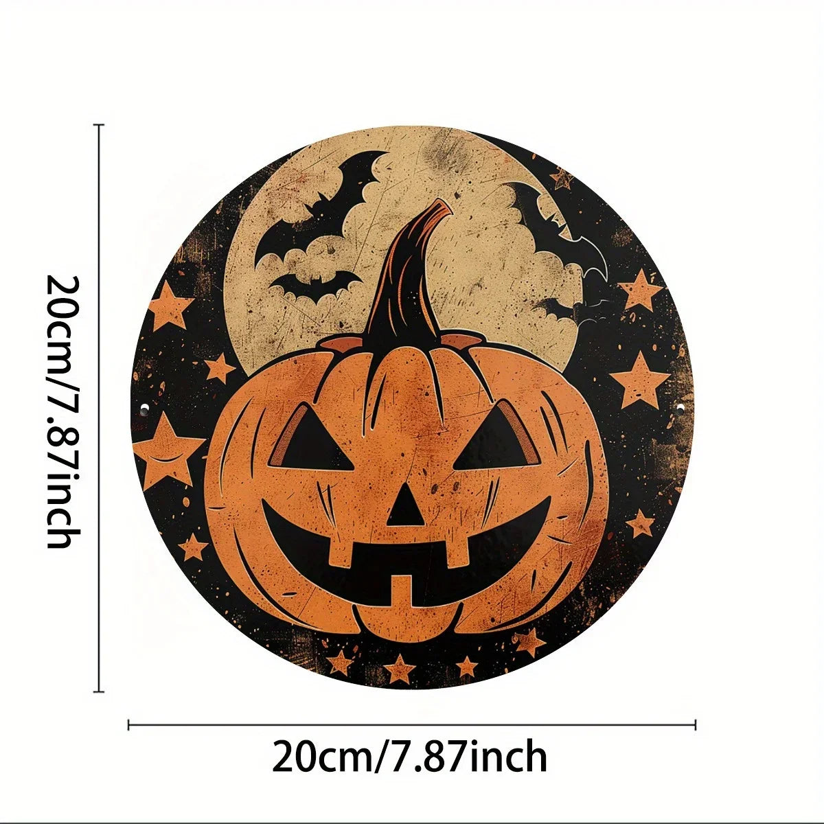 LUXPUMPKINSASS "Pumpkin Sign" Premium Aluminum Art | Spooky Wit Decor for Galleries, Clubs & Halloween Aficionados