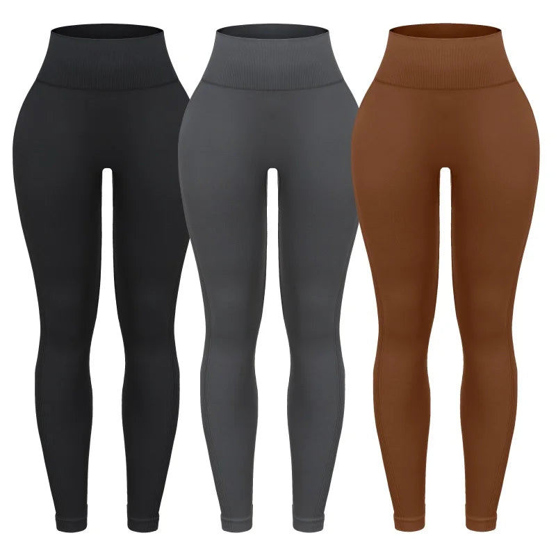 Heart and Home Shop 3 Piece Workout Leggings Set High Waist
