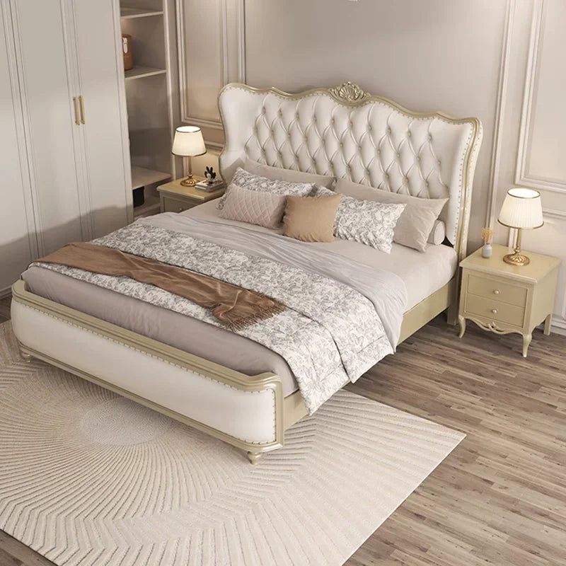 Aesthetic Modern Bed Quilts Vintage Bedroom Luxury Headboard King Size Double Beds Garden Furniture Sets