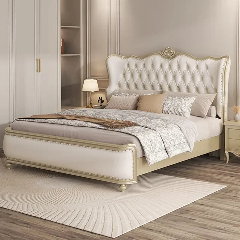 Aesthetic Modern Bed Quilts Vintage Bedroom Luxury Headboard King Size Double Beds Garden Furniture Sets