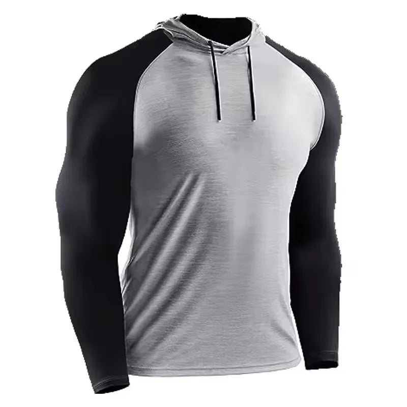 Sport Hoodies Jacket Men Gym Fitness Muscle Sweatshirt Sportswear Workout Athletic Pullovers Training Running Tracksuirts Men
