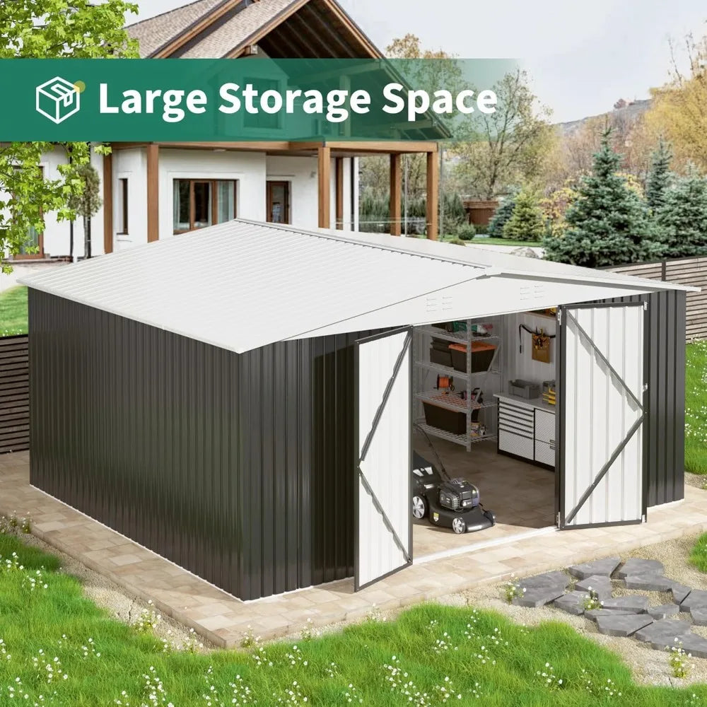 Hign Concerned Outdoor Storage Shed With Lockable Doors
