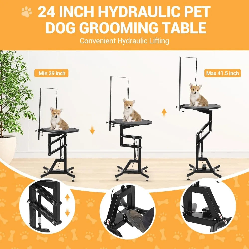 MKDK Heavy Duty Hydraulic Dog Grooming Table For Small Dogs