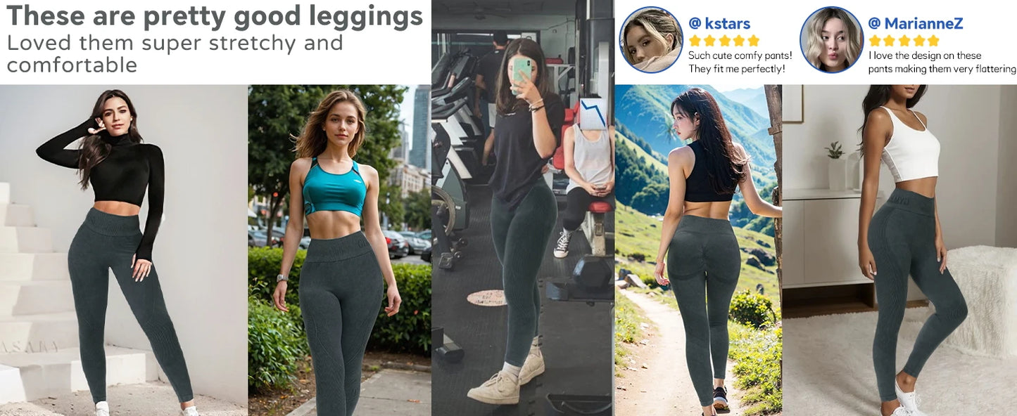 Heart And Home Shop Butt Lifting Seamless Yoga Leggings