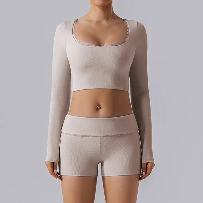 CEODOGGCN Yoga Set Women Push Up Bra High Waist Leggings