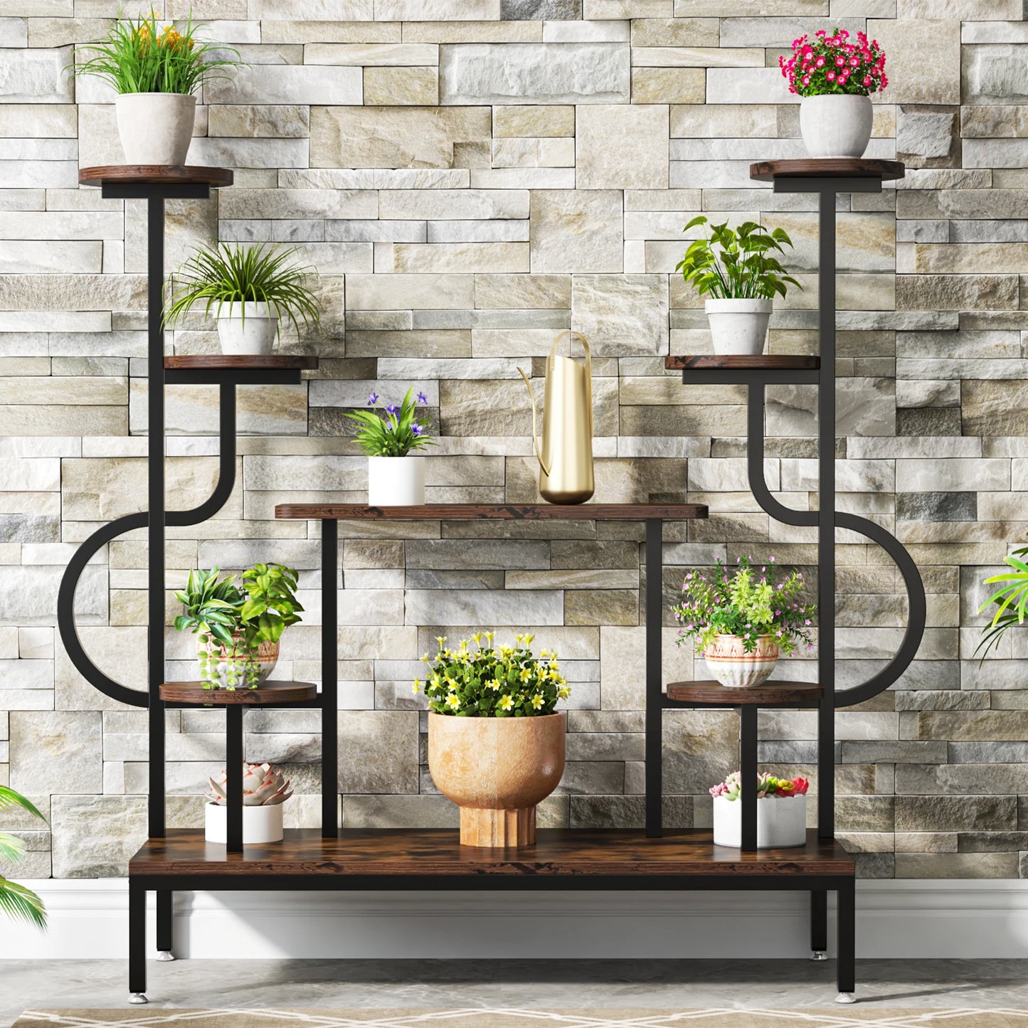 Tribesigns 8 Tier Metal Plant Stand Large Shelf For Plants