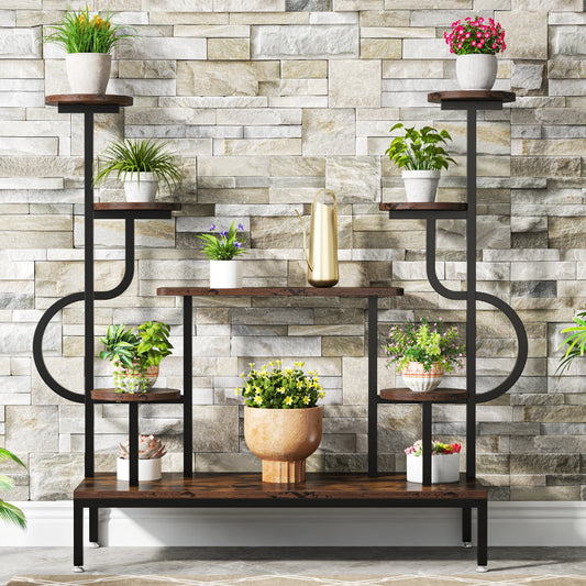Tribesigns 8 Tier Metal Plant Stand Large Shelf For Plants