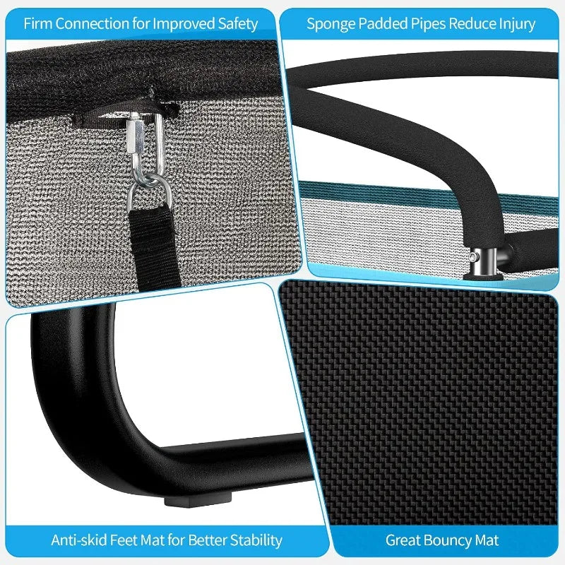 Trampoline for Kids, 6FT Toddler Trampoline with Swing