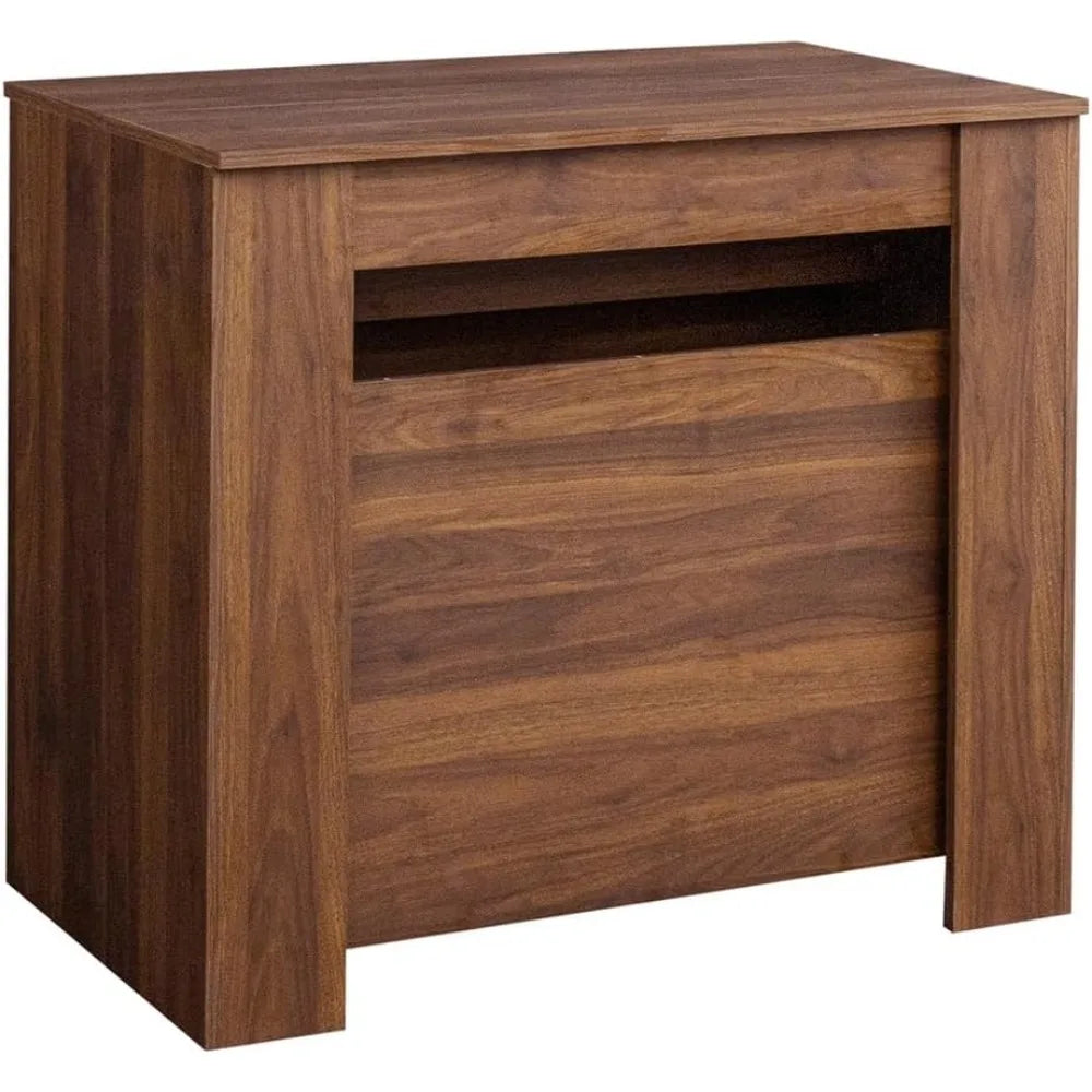 Extendable Console Table with Extension Leaves Holder, Mid Century Modern Expandable Dining Table for 12-14 Person, 20" to 118"