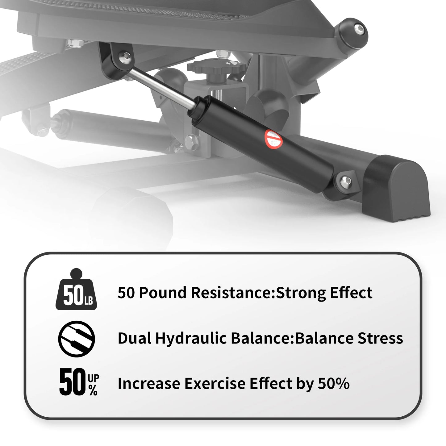 Leikefitness Premium Twist Stair Stepper Resistance Monitor