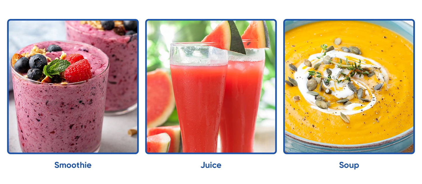 BioloMix 5 in 1 Immersion Hand Blender 1500 Watt Powerful Stainless Steel Blade Food Processor Smoothie Maker Baby Food Puree Tool