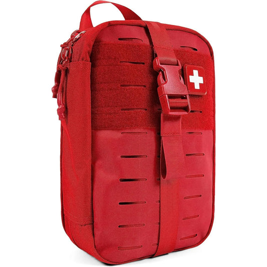 MyFAK Standard Ifak First Aid Kit - 132 Life Saving Trauma and Medical Items Eligible Survival Kit for Camping or Your Car - RED