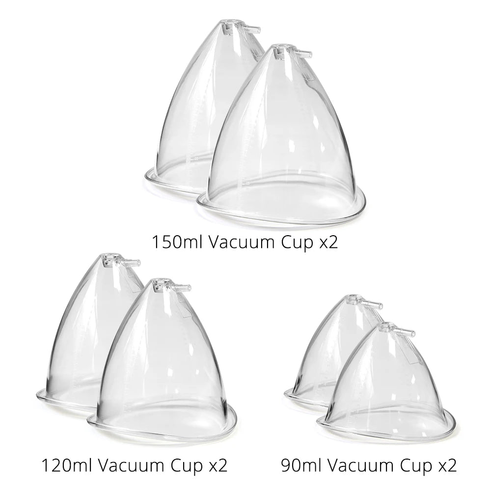 Butt Vacuum Therapy Machine with 6 Lifting Cups - Home Cupping Therapy Set for Buttock Enhancement Body Shaping Massage Equipment