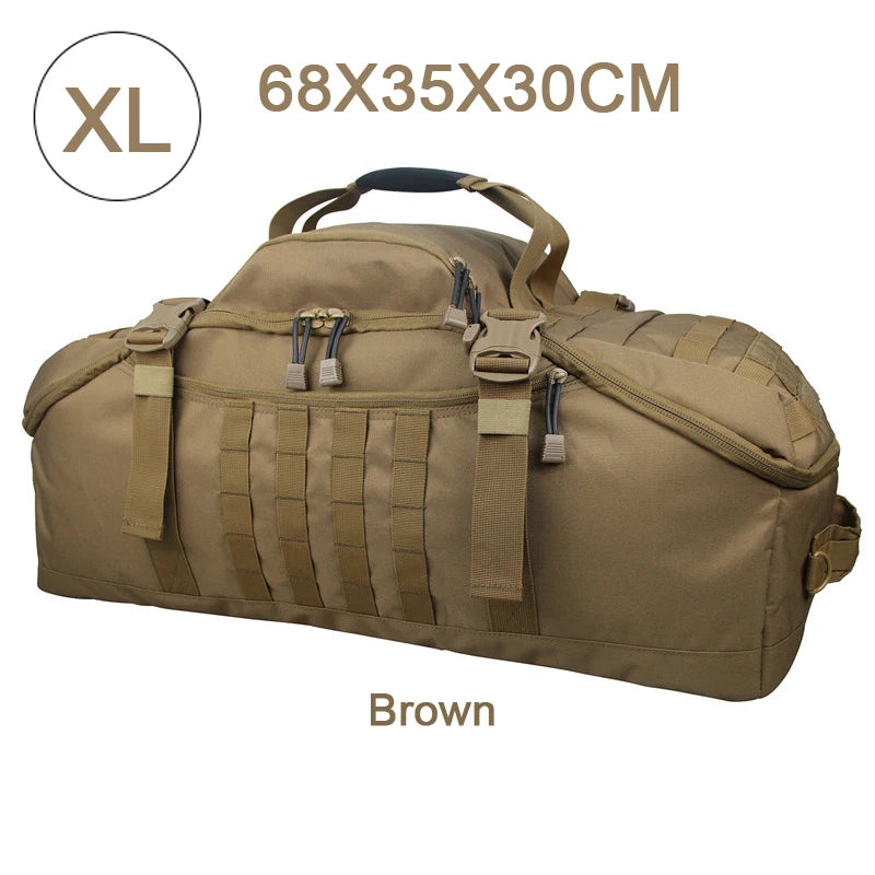 35L 50L 80L Outdoor Mountaineering Molle Tactical Backpack Large Duffel Bag Hiking Camping Travel Bag