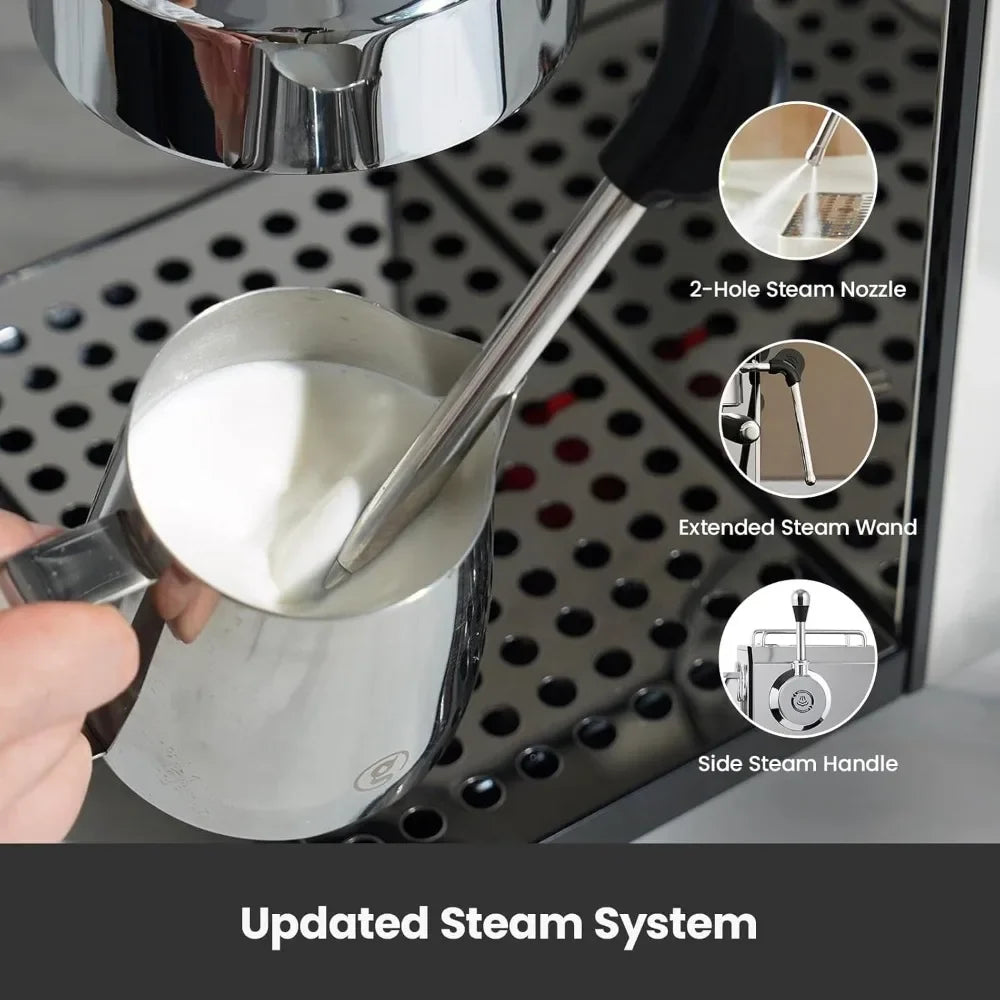 Hign-concerned 15 Bar Espresso Maker With Milk Frother