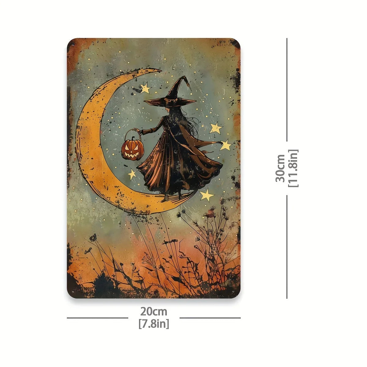 LUXWITCHMOON "Witch Moon Sign" Premium Forged Iron Art | Hex Wit Decor for Galleries, Clubs & Gothic Aficionados