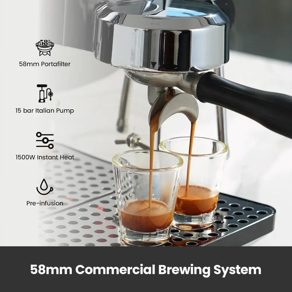 Hign-concerned 15 Bar Espresso Maker With Milk Frother