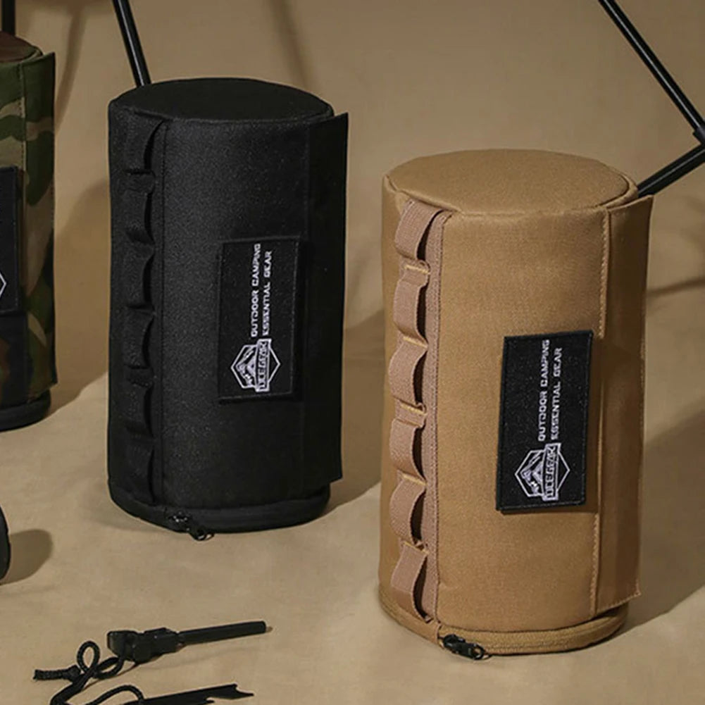 Outdoor Tissue Case Portable Roll Paper Storage Holder Polyester Waterproof Hanging Napkin Holder for Picnic Camping Hiking