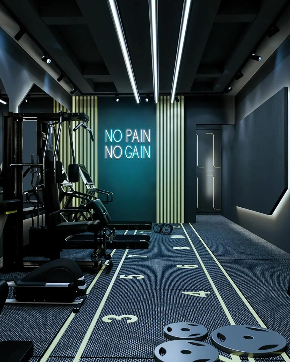 Hign Concerned No Pain No Gain LED Neon Sign USB