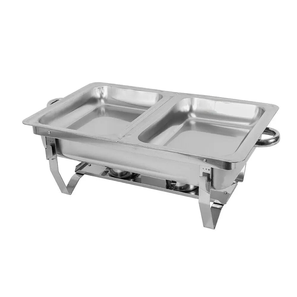 7.5L Stainless Steel Professional Chafing Dish Food Warmer Warming Container Set for Party Buffet Cater Food Warmer