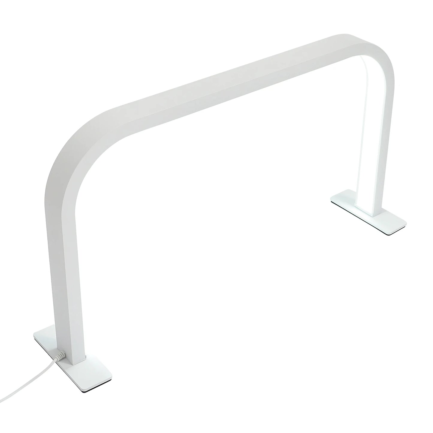 Adjustable Nail Desk Lamp 36W LED Task Light with 10 Brightness Levels Gooseneck 1600LM for Salon Home White Aluminum Body