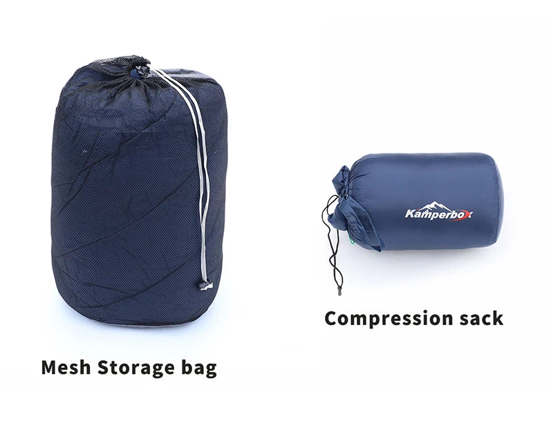 Kamperbox Ultralight Down Sleeping Bag UL250 for Camping Outdoor Adult Duck Down Filled Mummy Style 3 Season Spring Autumn Winter