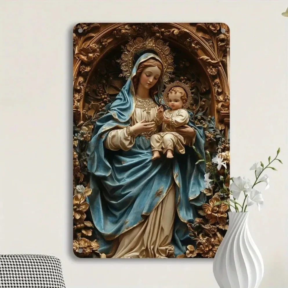 1PC 2D Aluminum Metal Signs Halloween Christmas Plaque Decor, Wall Art Decor,, Wall, Farmhouse Kitchen Bar Decor,