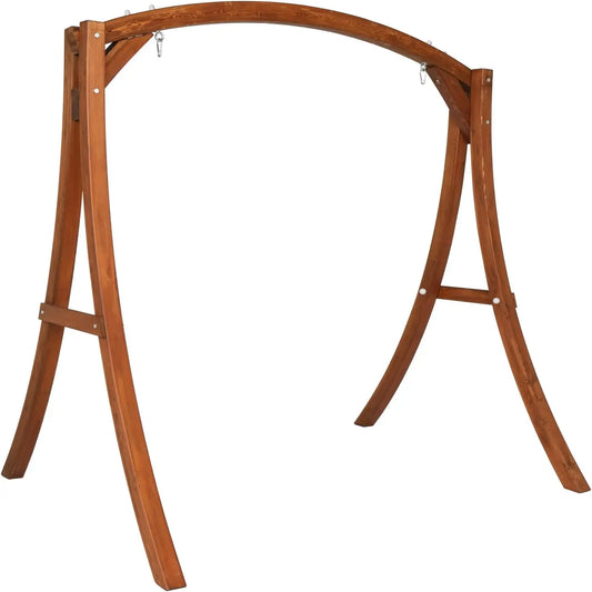 XMSJHign-concerned Heavy Duty Wooden Swing Frame 1000 Lbs