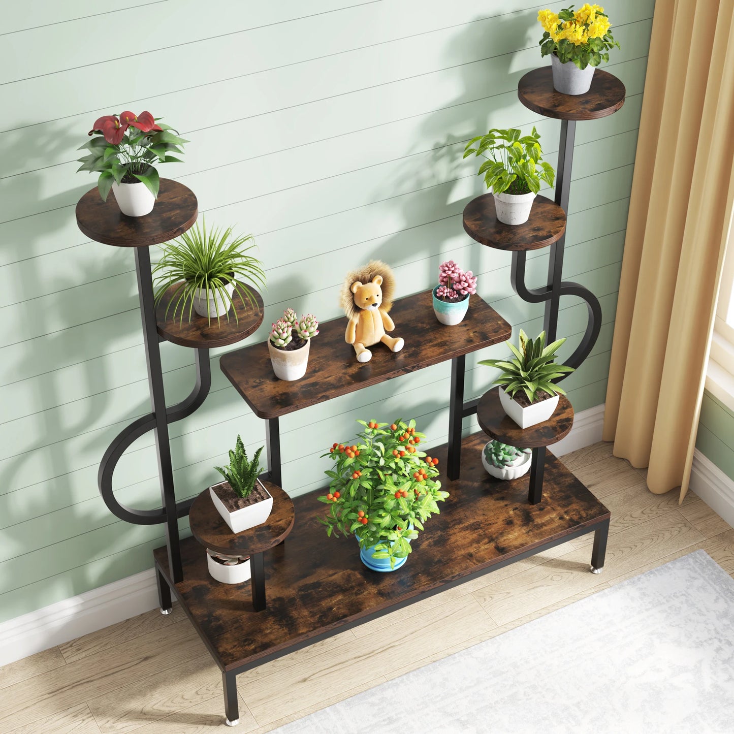 Tribesigns 8 Tier Metal Plant Stand Large Shelf For Plants