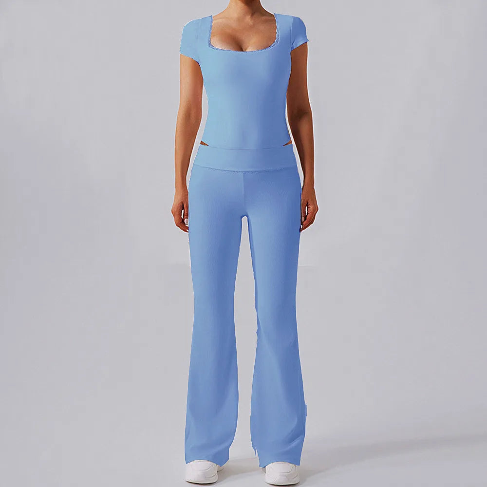 CEODOGGCN Yoga Set Women Push Up Bra High Waist Leggings