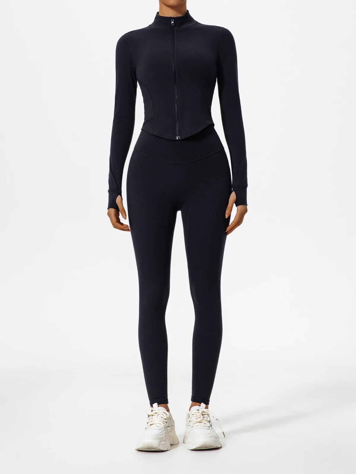 Hearuisavy Ultra Soft Long Sleeve Gym Set Women Quick Dry