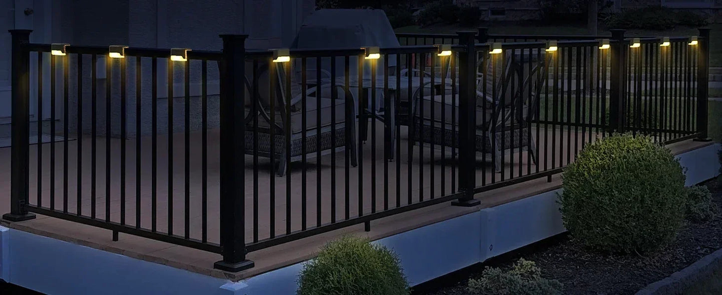 16-Pack Outdoor Solar Deck Lamp For Outdoor Stairs, Steps, Fences, Yards, Patios And Paths LED Light (Warm White)