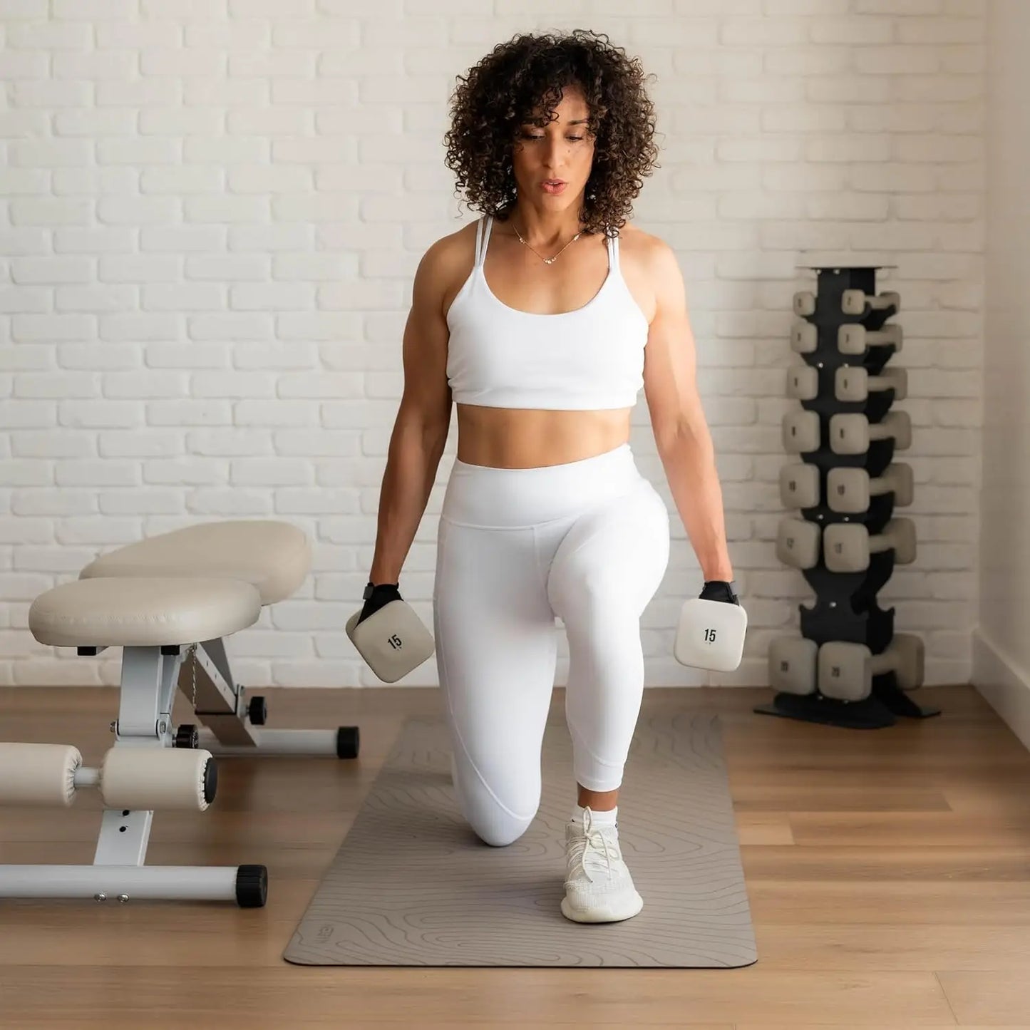 Anti Slip Thick Handle Dumbbells Square Free Weights for Home Workouts and Weightlifting Non Slip Grip Fitness Equipment