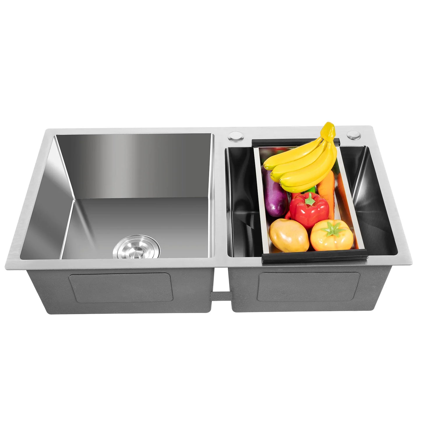 Kitchen Sinks Built-in Sink Stainless Steel Double Sink Rectangle