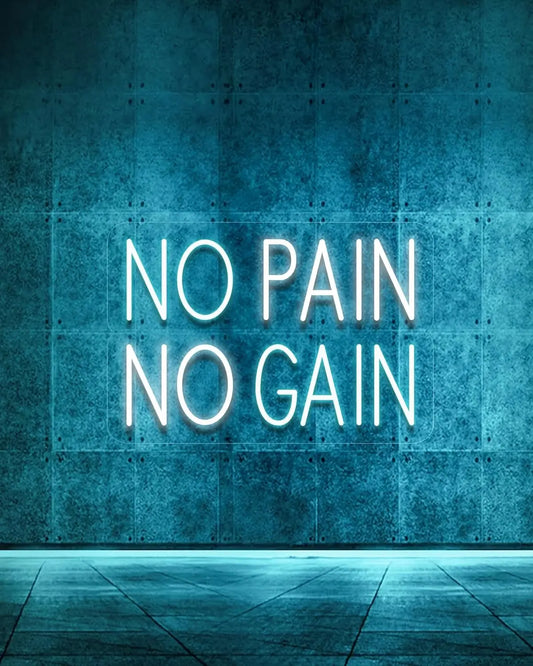 Hign Concerned No Pain No Gain LED Neon Sign USB