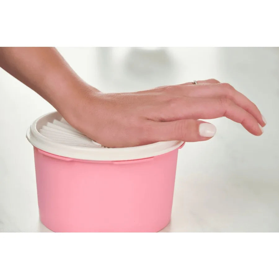 Plastic 3.85 Cup Food Storage Canister Set with Lids 4 Count Ideal for Kitchen Pantry Organization Airtight Meal Prep B