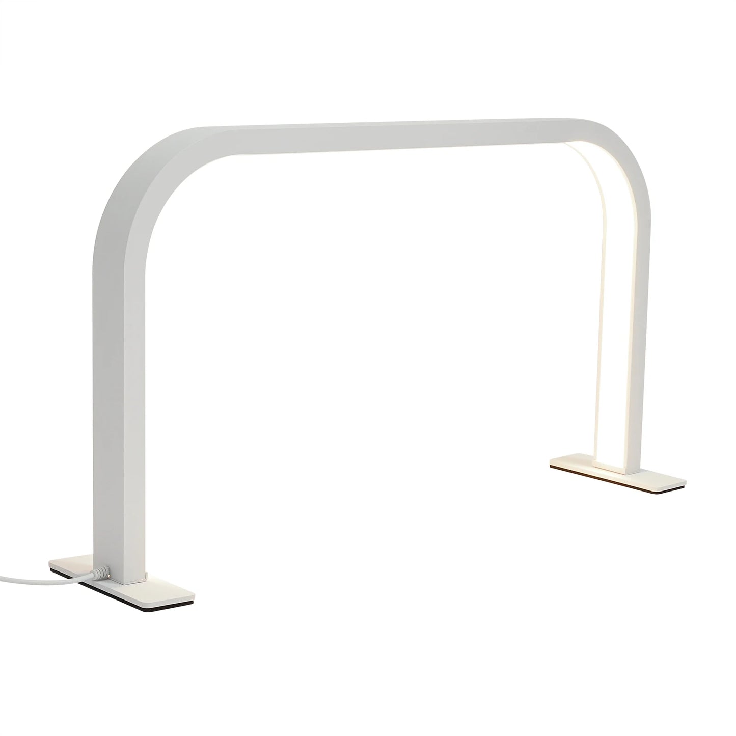 Adjustable Nail Desk Lamp 36W LED Task Light with 10 Brightness Levels Gooseneck 1600LM for Salon Home White Aluminum Body