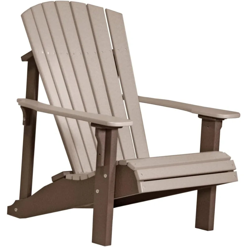 Hign-Concerned Poly Deluxe Adirondack Chair Outdoor Patio