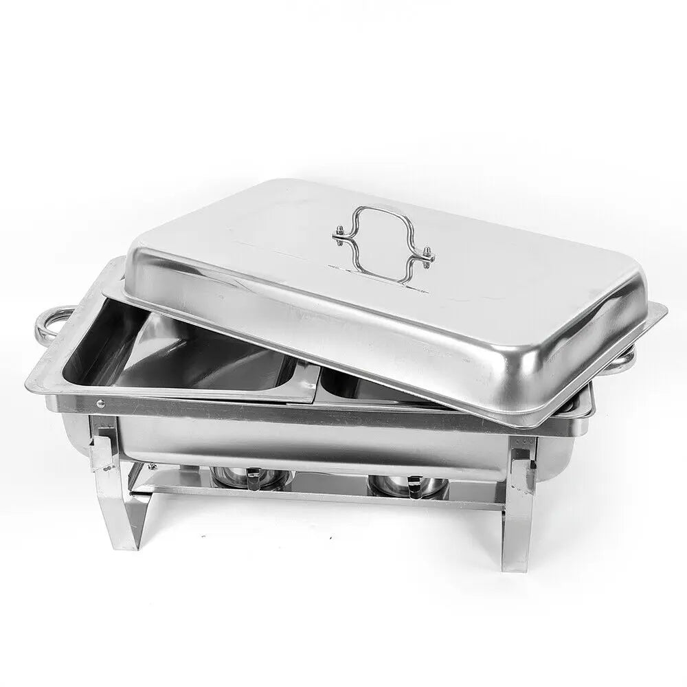 7.5L Stainless Steel Professional Chafing Dish Food Warmer Warming Container Set for Party Buffet Cater Food Warmer