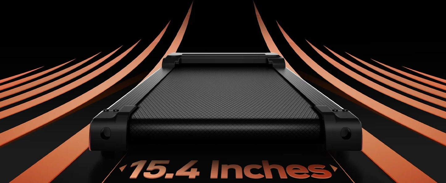 3.0HP Brushless Foldable Treadmill for Home Use 300LB Capacity with Heart Rate Monitor and Dual Shock Absorption