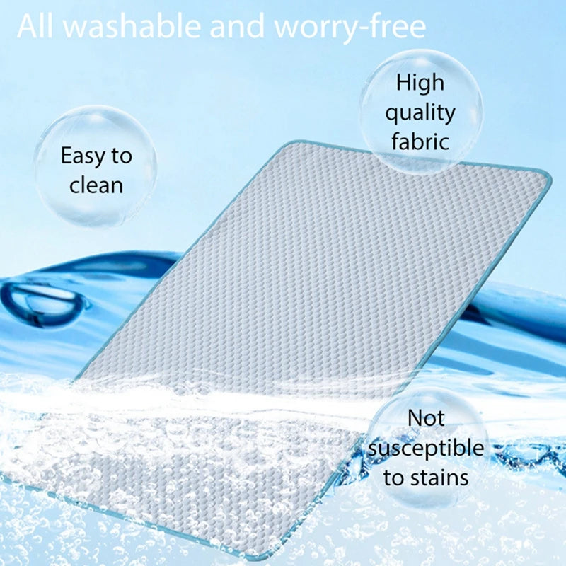 Dog Cooling Mat Summer Pet Cold Bed Cat Sleeping Pad Cool Ice Silk Moisture-proof Mattress Cushion Breathable Ice Pad Blanket