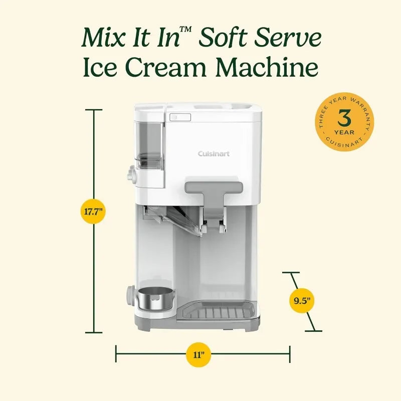 Cuisinart Soft Serve Ice Cream Machine 1.5 Quart ICE-48