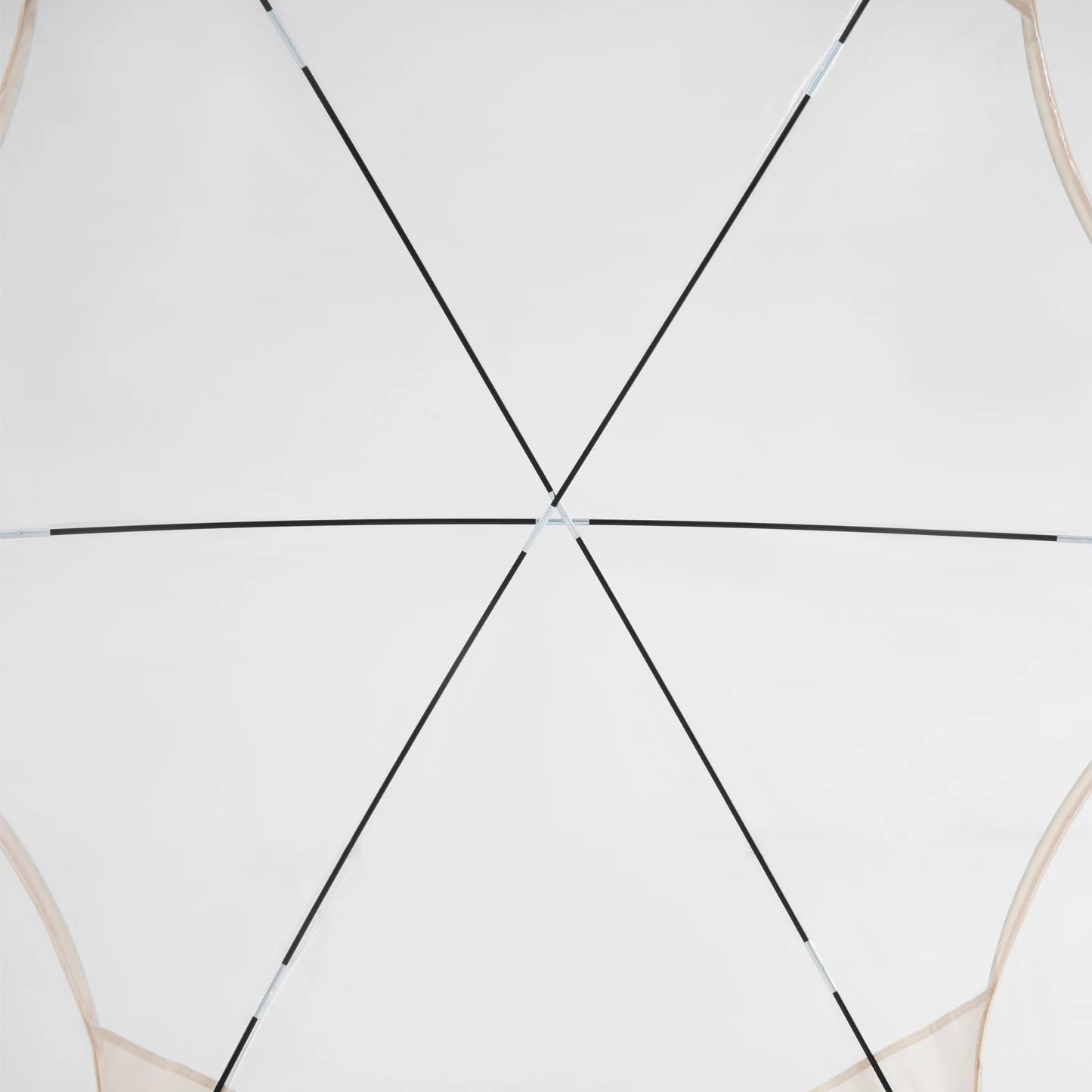 Clear Pop Up Bubble Tent 3x2.05m Outdoor Garden Camping Tent for 3 to 4 People with Glass Fiber Rods