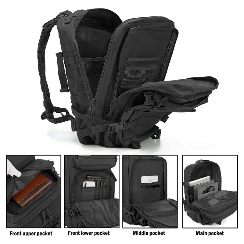 TOPX Tactical Backpack Large Capacity Waterproof Rucksack