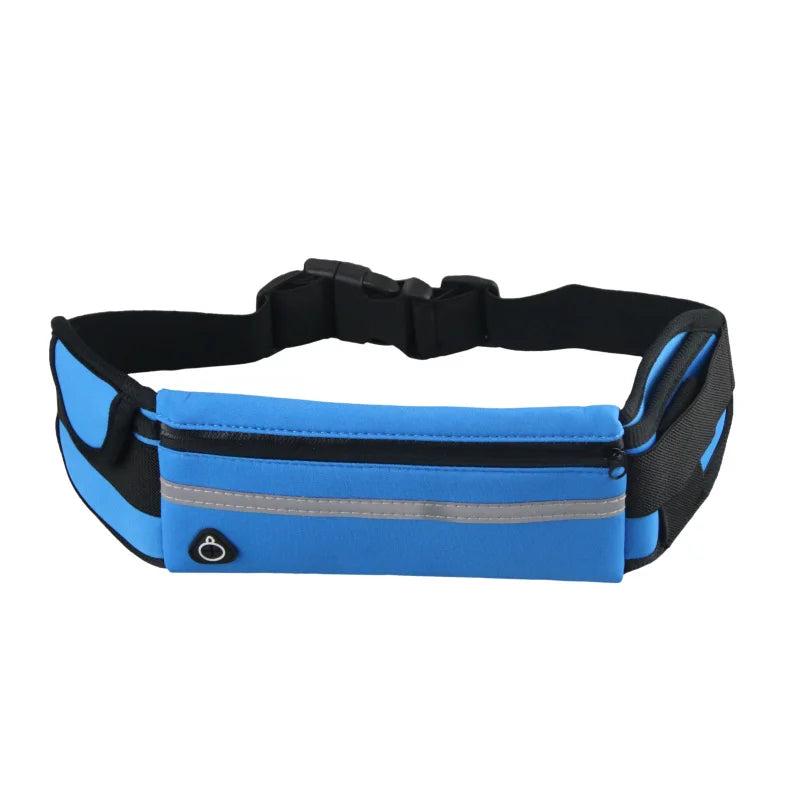 20PCS Unisex Sports Waist Bag for Outdoor Riding Running Polyester Storage Pouch with Card Slot and Headphone Hole