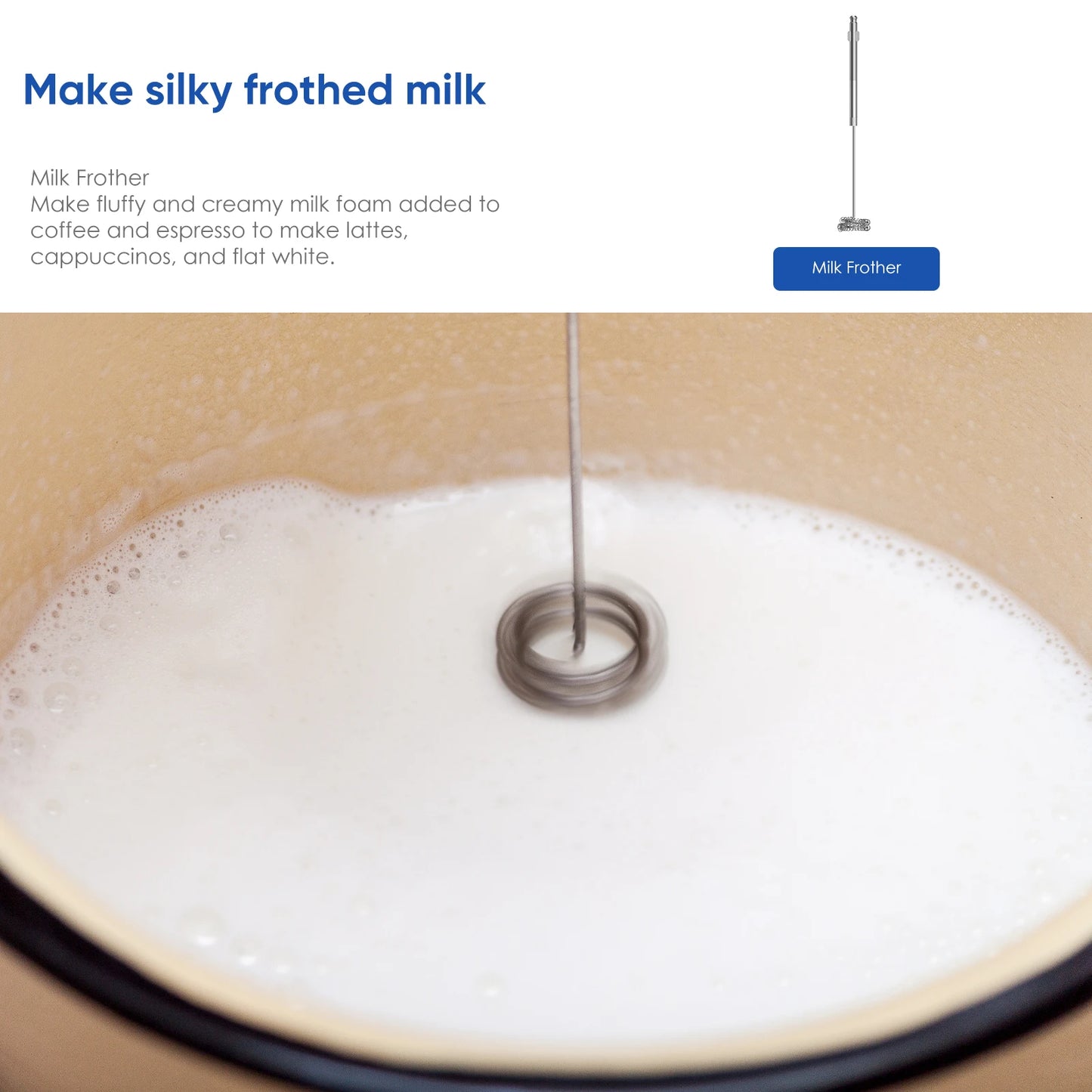 BioloMix 5 in 1 Immersion Hand Blender 1500 Watt Powerful Stainless Steel Blade Food Processor Smoothie Maker Baby Food Puree Tool