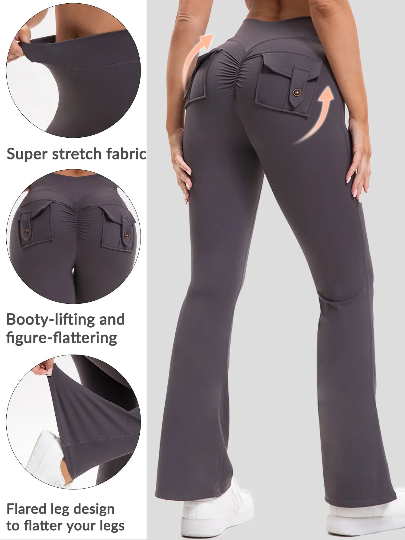 Heart And Home Shop Curve Yoga Pants Flared Bootcut